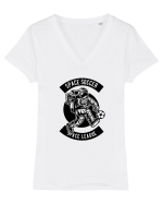 Space Soccer League Black Tricou mânecă scurtă guler V Damă Evoker