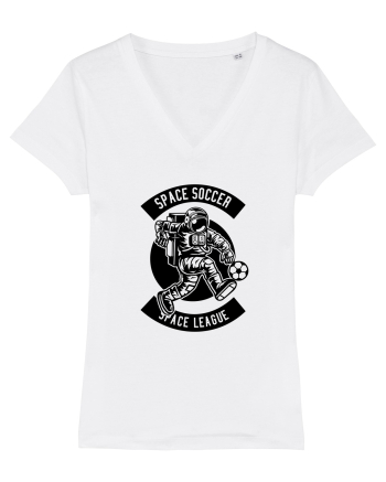 Space Soccer League Black White
