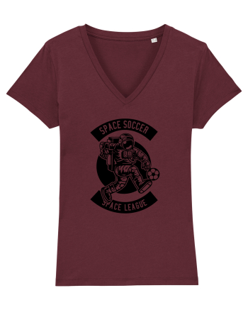 Space Soccer League Black Burgundy