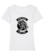 Space Soccer League Black Tricou mânecă scurtă guler larg fitted Damă Expresser