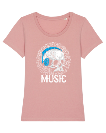 Retro Music Disco DJ Skull Canyon Pink