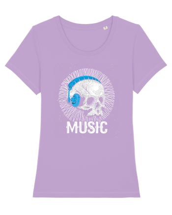 Retro Music Disco DJ Skull Lavender Dawn