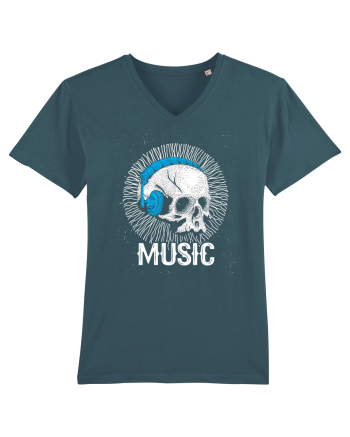 Retro Music Disco DJ Skull Stargazer