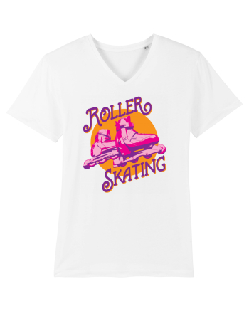 Roller Skating White