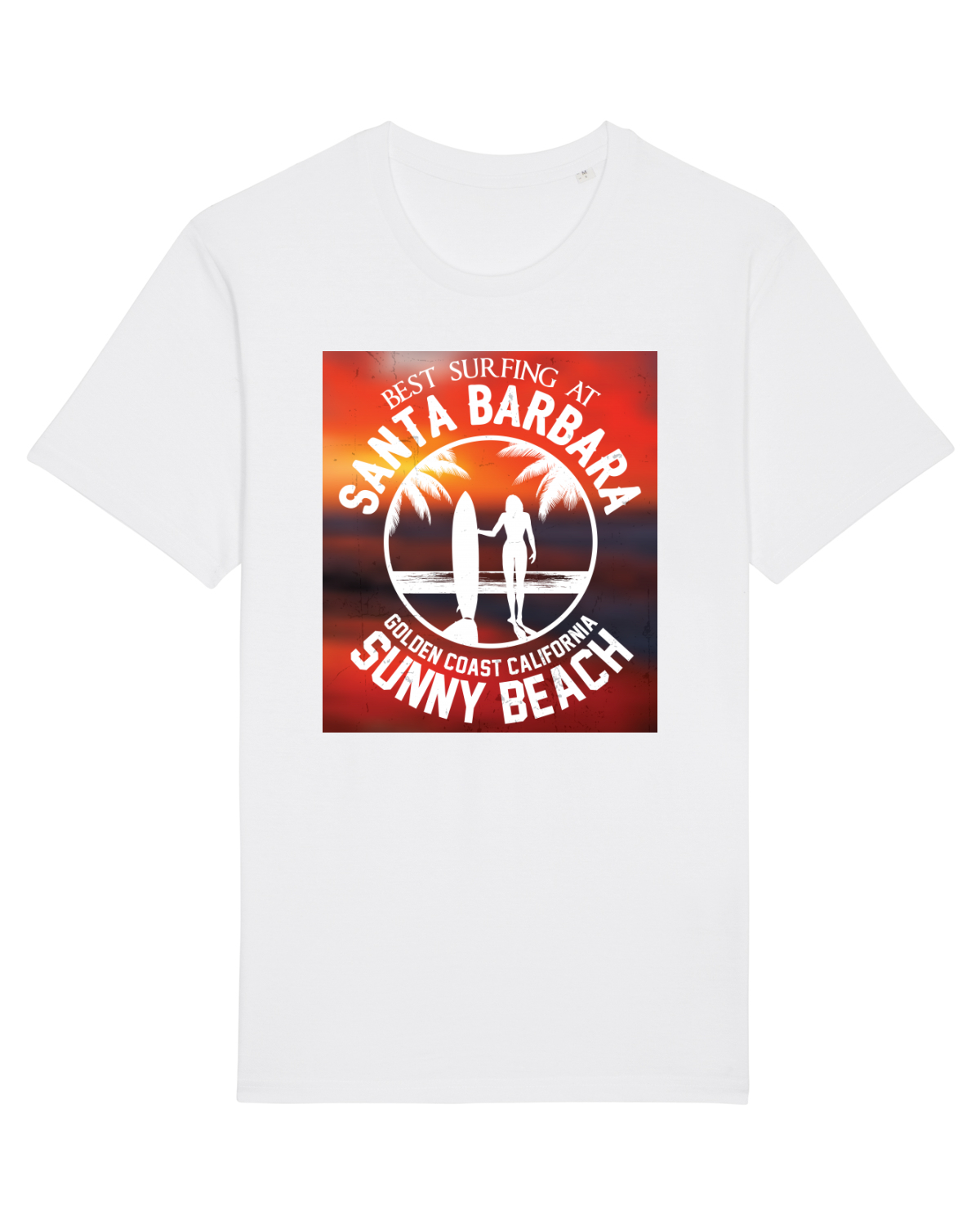 Tricou mânecă scurtă Unisex Rocker White