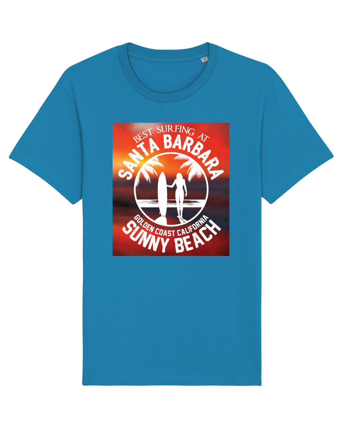 Tricou mânecă scurtă Unisex Rocker Azur