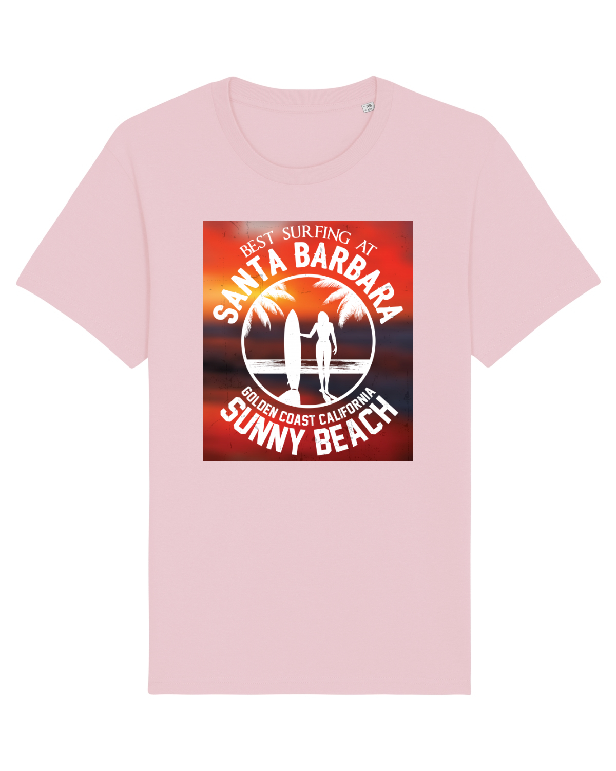 Tricou mânecă scurtă Unisex Rocker Cotton Pink