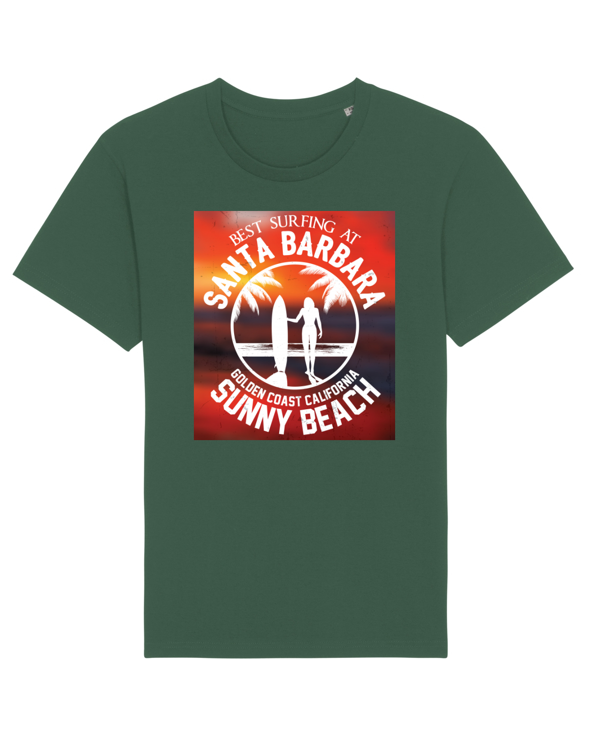 Tricou mânecă scurtă Unisex Rocker Bottle Green