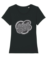 Stairway To Heaven Tricou mânecă scurtă guler larg fitted Damă Expresser