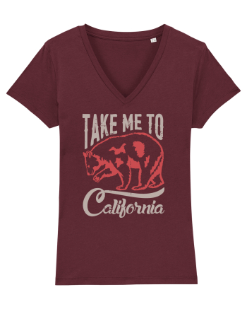 Take Me To California Burgundy