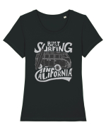 The Best Surfing In California Tricou mânecă scurtă guler larg fitted Damă Expresser