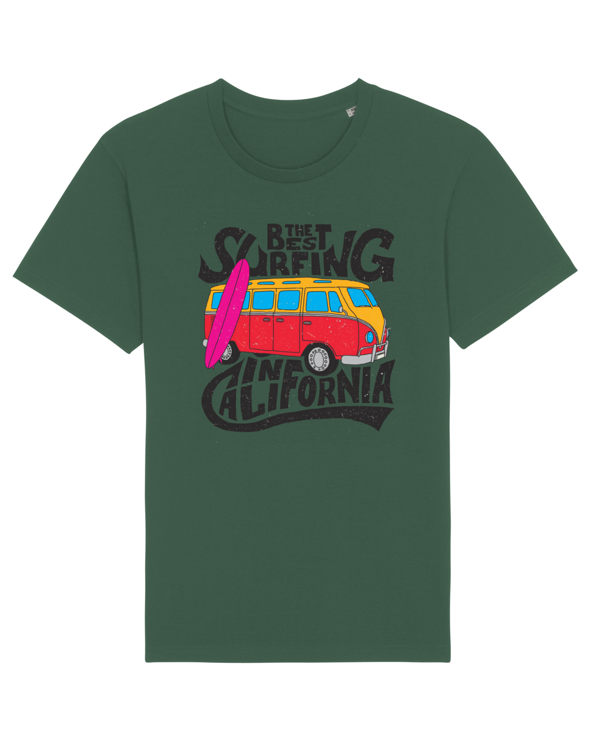 Tricou mânecă scurtă Unisex Rocker Bottle Green