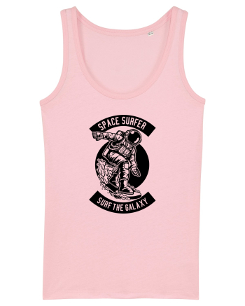 Space Surfer Galaxy Black Cotton Pink