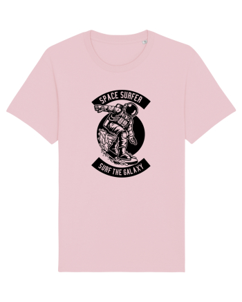 Space Surfer Galaxy Black Cotton Pink