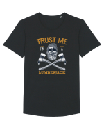 Trust Me I'm A Lumberjack Tricou mânecă scurtă guler larg Bărbat Skater