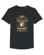 BARISTA Tricou mânecă scurtă guler larg Bărbat Skater