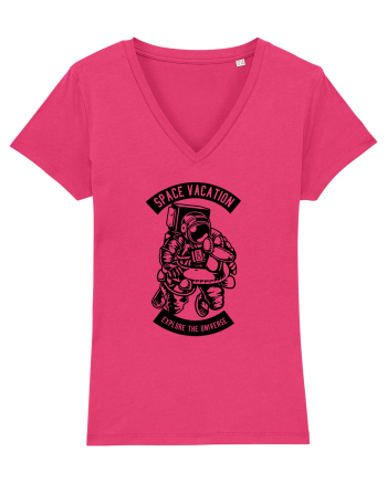 Space Vacation Astronaut Black Raspberry