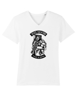 Space Vacation Astronaut Black Tricou mânecă scurtă guler V Bărbat Presenter