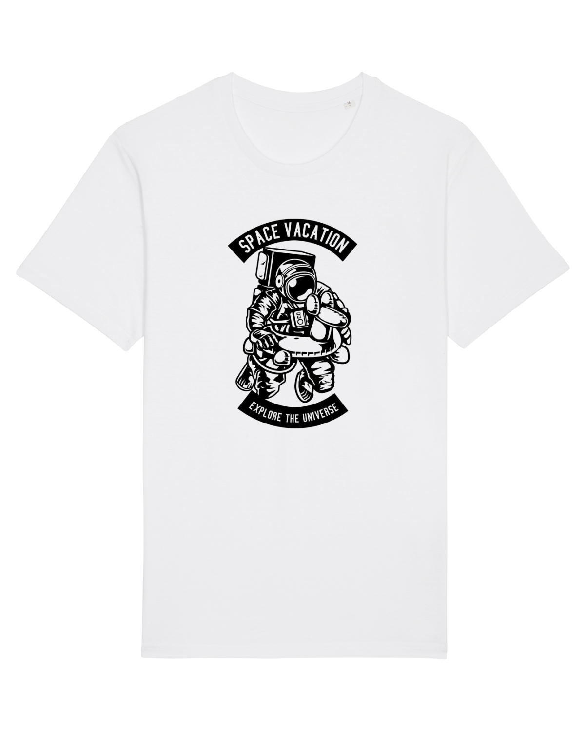 Tricou mânecă scurtă Unisex Rocker White