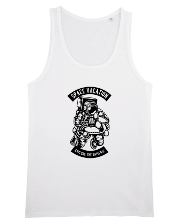 Space Vacation Astronaut Black White