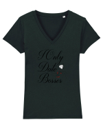 BOSSES Tricou mânecă scurtă guler V Damă Evoker