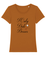 BOSSES Tricou mânecă scurtă guler larg fitted Damă Expresser