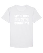 BROOKLYN Tricou mânecă scurtă guler larg Bărbat Skater