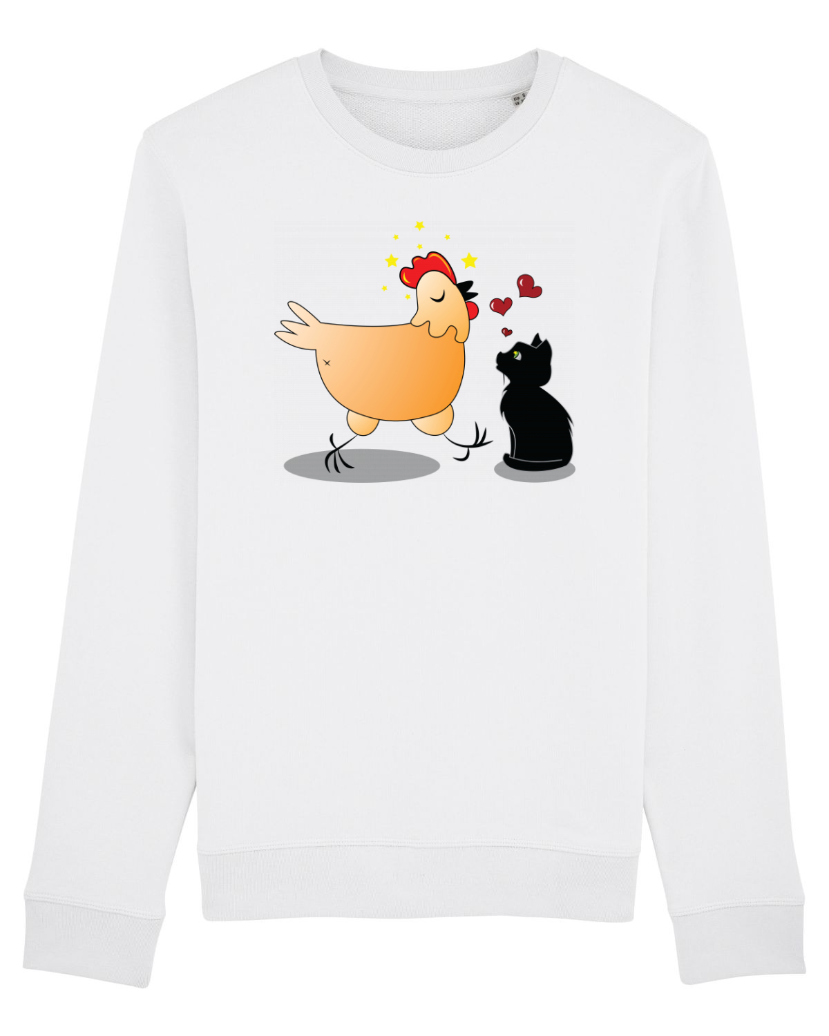 Bluză mânecă lungă Unisex Rise White