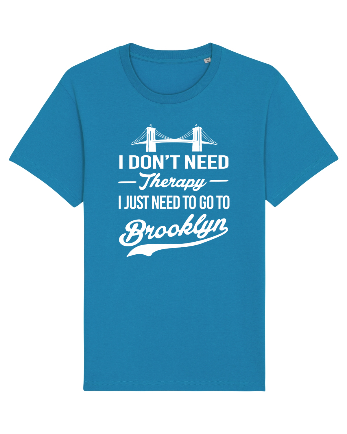 Tricou mânecă scurtă Unisex Rocker Azur