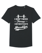 BROOKLYN Tricou mânecă scurtă guler larg Bărbat Skater