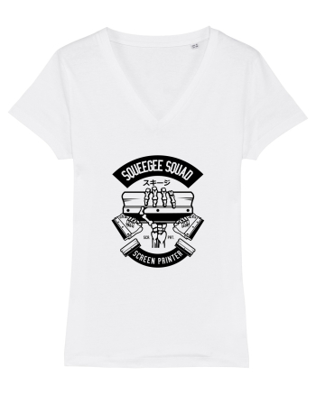 Screen Printer Skeleton Black White