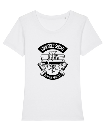 Screen Printer Skeleton Black White