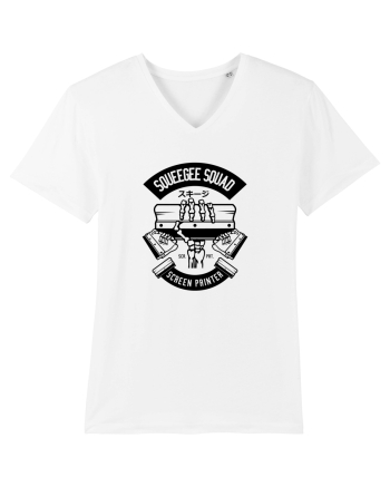 Screen Printer Skeleton Black White