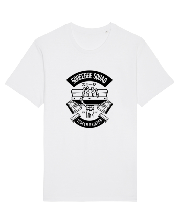 Screen Printer Skeleton Black White