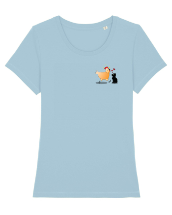 Cat and Han Sky Blue