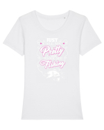 FISHING Tricou mânecă scurtă guler larg fitted Damă Expresser
