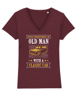 CLASSIC CAR Tricou mânecă scurtă guler V Damă Evoker