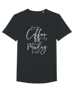 COFFEE Tricou mânecă scurtă guler larg Bărbat Skater