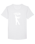 COFFEE Tricou mânecă scurtă guler larg Bărbat Skater