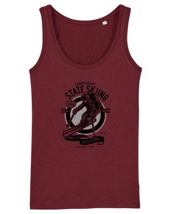 Championship Ski Black Burgundy