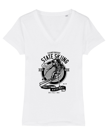 Championship Ski Black White
