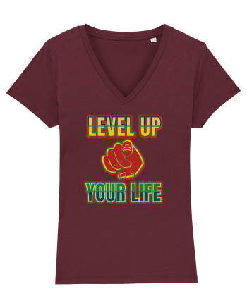 Level Up Your Life Burgundy