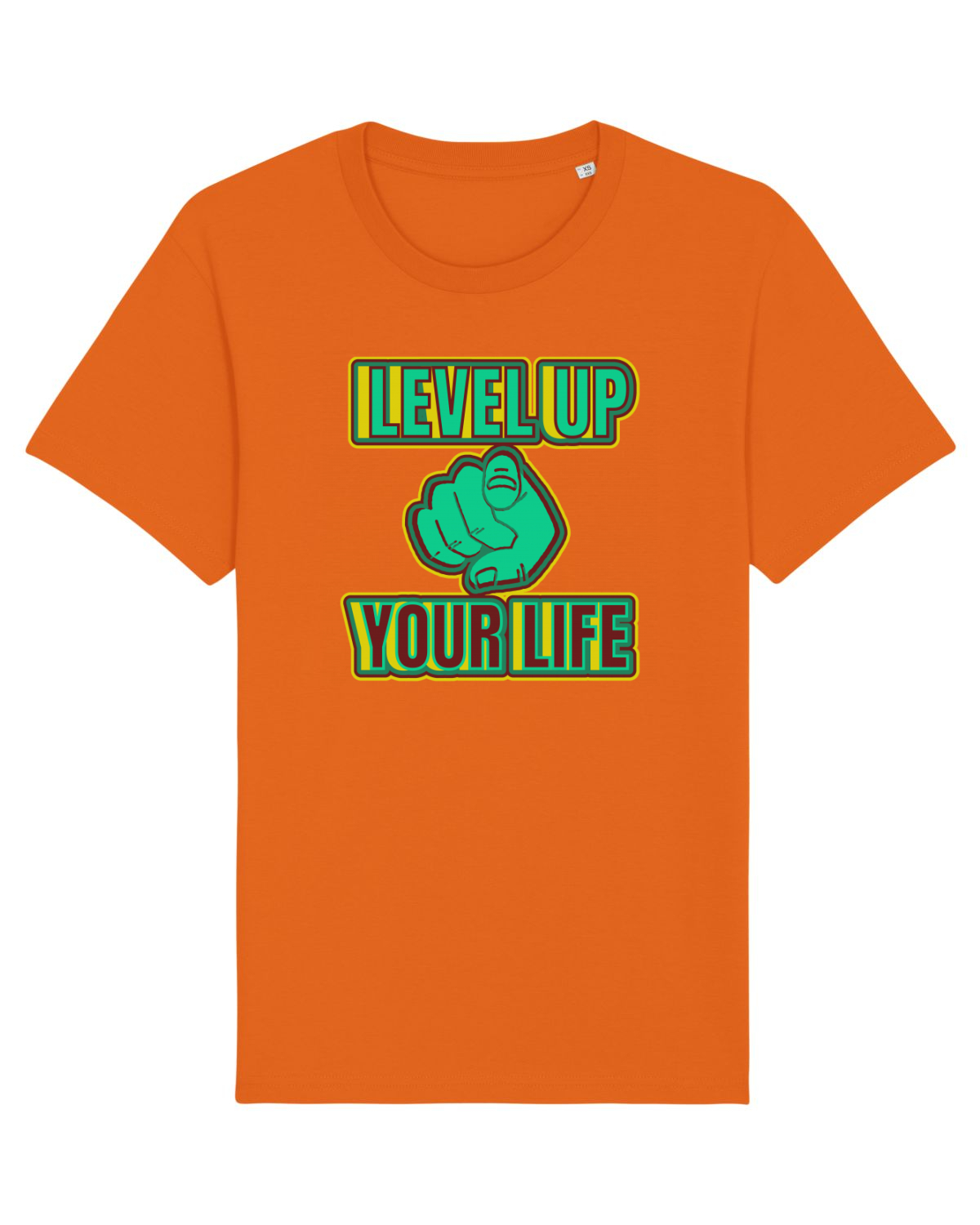 Tricou mânecă scurtă Unisex Rocker Bright Orange
