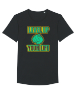 Level Up Your Life Tricou mânecă scurtă guler larg Bărbat Skater