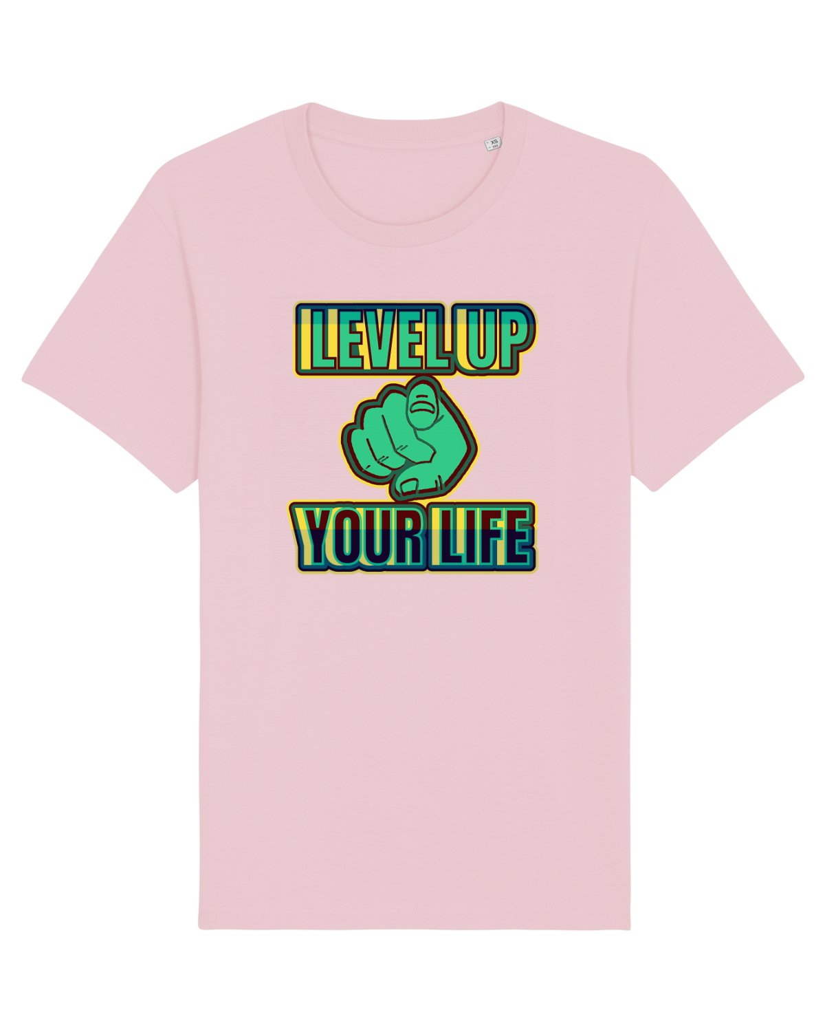 Tricou mânecă scurtă Unisex Rocker Cotton Pink