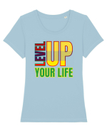 Level Up Your Life Tricou mânecă scurtă guler larg fitted Damă Expresser