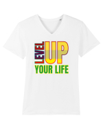 Level Up Your Life Tricou mânecă scurtă guler V Bărbat Presenter