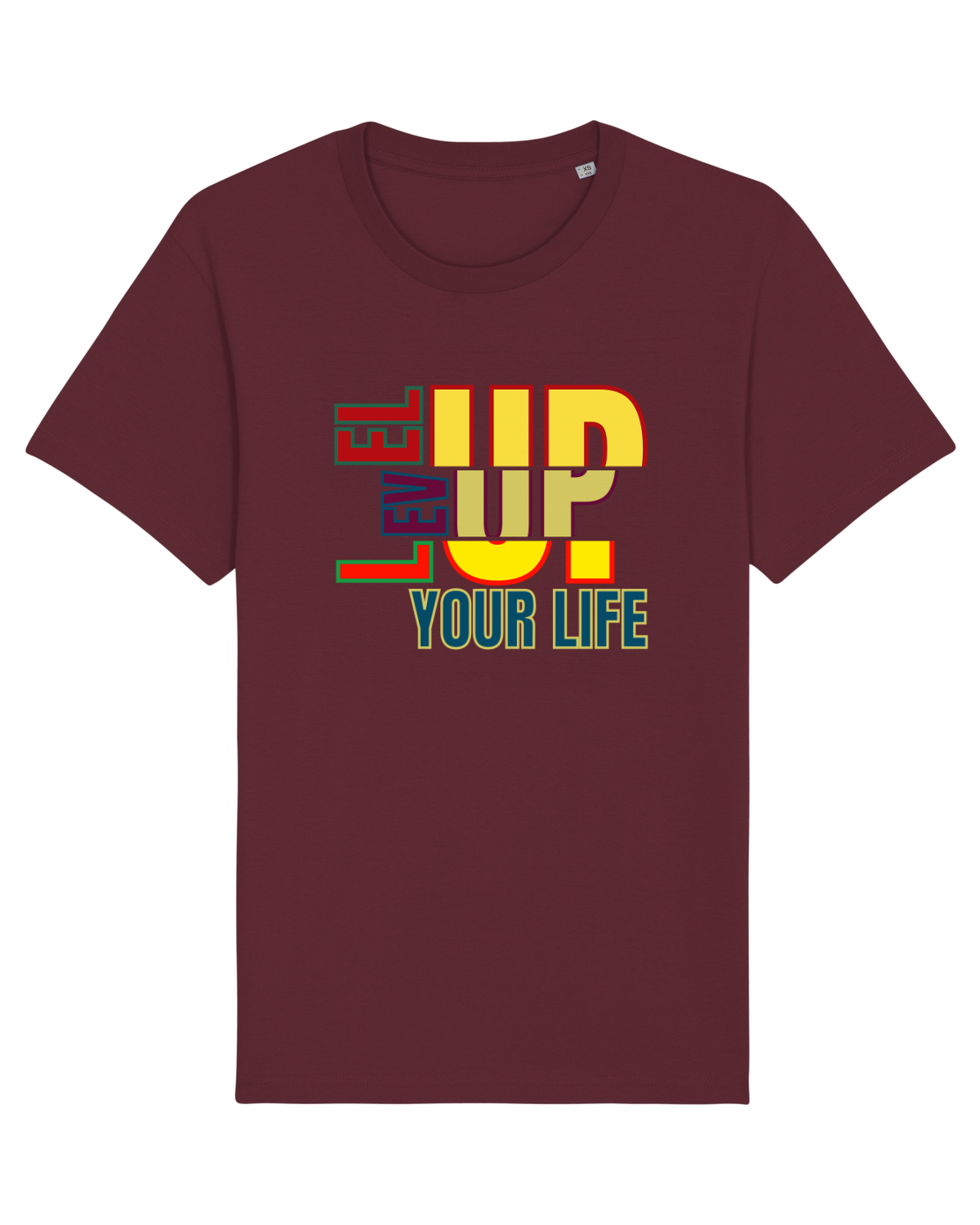 Tricou mânecă scurtă Unisex Rocker Burgundy