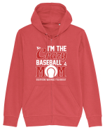 BASEBALL MOM Hanorac cu fermoar Unisex Connector