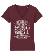 WINE Tricou mânecă scurtă guler V Damă Evoker